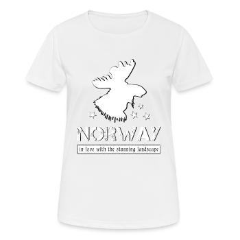 Norvège Norvège - T-shirt respirant Femme - blanc - Devant - AI Model Female 172 dark (172cm)