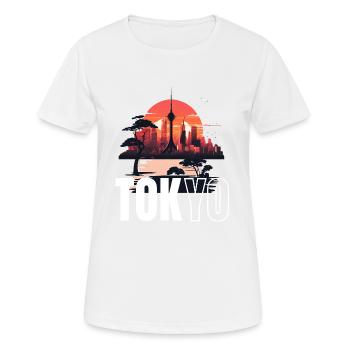Kanji-Chic - Frauen T-Shirt atmungsaktiv - Weiß - Vorne - AI Model Female 172 dark (172cm)