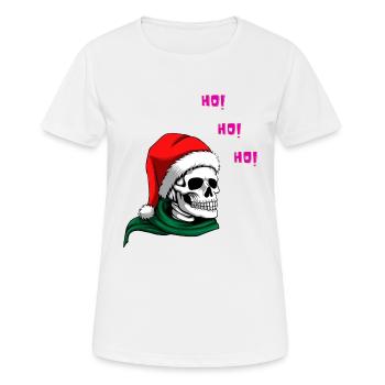 Skelton HO! HO! HO! | XMAS - Frauen T-Shirt atmungsaktiv - Weiß - Vorne - AI Model Female 172 dark (172cm)