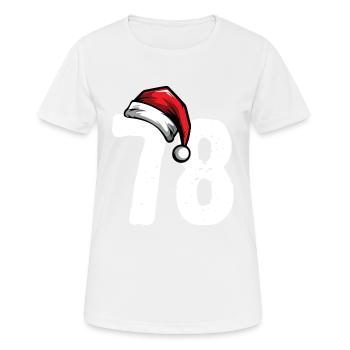 78 Number Christmas - Women's Breathable T-Shirt - white - Front - AI Model Female 172 dark (172cm)