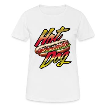 hot dog - Frauen T-Shirt atmungsaktiv - Weiß - Vorne - AI Model Female 172 dark (172cm)