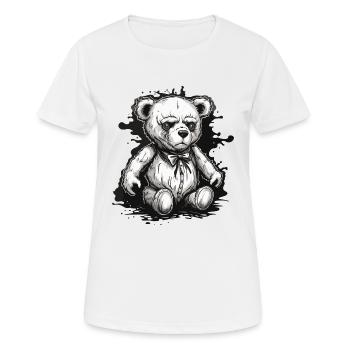 Teddybär / Kuscheltier / Stofftier / Geschenkidee - Frauen T-Shirt atmungsaktiv - Weiß - Vorne - AI Model Female 172 dark (172cm)