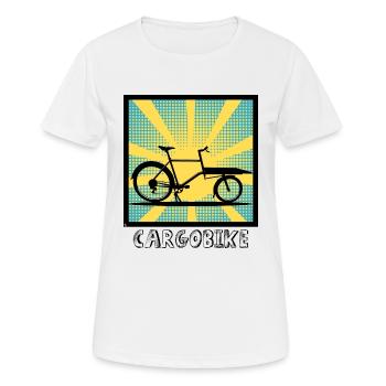 Popartstyle Cargo Bike, Cargo Bike - Women's Breathable T-Shirt - white - Front - AI Model Female 172 dark (172cm)