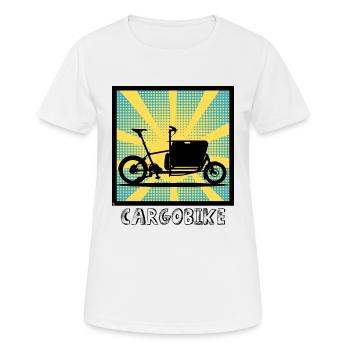 Popartstyle Cargo Bike, Cargo Bike - Women's Breathable T-Shirt - white - Front - AI Model Female 172 dark (172cm)
