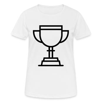 trophée - T-shirt respirant Femme - blanc - Devant - AI Model Female 172 dark (172cm)