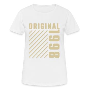 Original 1998 Authentic 1998 Vintage Bursdag - T-shirt respirant Femme - blanc - Devant - AI Model Female 172 dark (172cm)