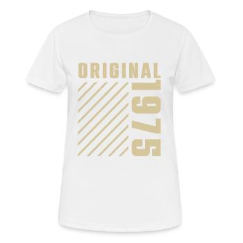 Original 1975 Authentic 1975 Vintage Bursdag - T-shirt respirant Femme - blanc - Devant - AI Model Female 172 dark (172cm)