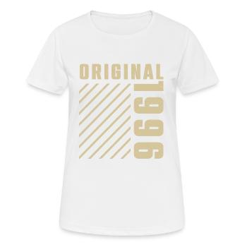 Original 1996 Authentic 1996 Vintage Bursdag - T-shirt respirant Femme - blanc - Devant - AI Model Female 172 dark (172cm)