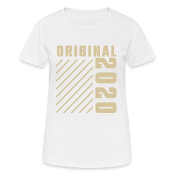Original 2020 Authentic 2020 Vintage Bursdag - T-shirt respirant Femme - blanc - Devant - AI Model Female 172 dark (172cm)