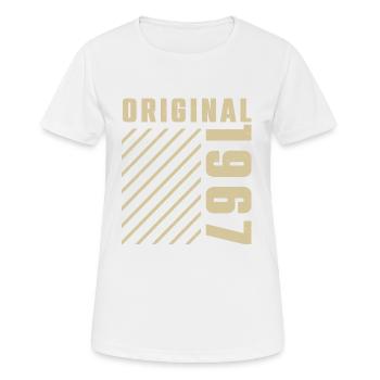 Original 1967 Authentic 1967 Vintage Bursdag - T-shirt respirant Femme - blanc - Devant - AI Model Female 172 dark (172cm)