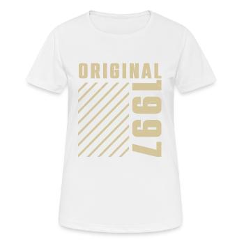 Original 1997 Authentic 1997 Vintage Bursdag - T-shirt respirant Femme - blanc - Devant - AI Model Female 172 dark (172cm)