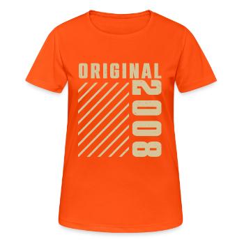 Original 2008 Authentisch 2008 Vintage Bursdag - Frauen T-Shirt atmungsaktiv - Neonorange - Vorne - AI Model Female 172 dark (172cm)