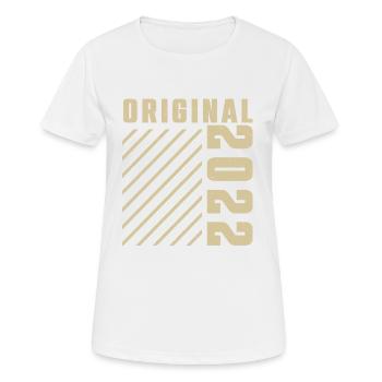 Original 2022 Authentic 2022 Vintage Bursdag - T-shirt respirant Femme - blanc - Devant - AI Model Female 172 dark (172cm)