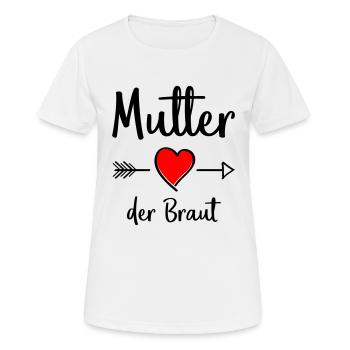 Mère de la mariée - T-shirt respirant Femme - blanc - Devant - AI Model Female 172 dark (172cm)