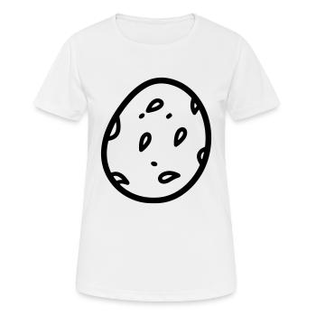 Kartoffel - Frauen T-Shirt atmungsaktiv - Weiß - Vorne - AI Model Female 172 dark (172cm)
