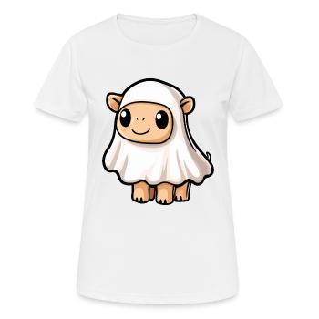 Camel Halloween Funny Ghost - Women's Breathable T-Shirt - white - Front - AI Model Female 172 dark (172cm)