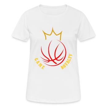 Basketball T-shirts,Hoodies,Caps im Kronen design - Frauen T-Shirt atmungsaktiv - Weiß - Vorne - AI Model Female 172 dark (172cm)