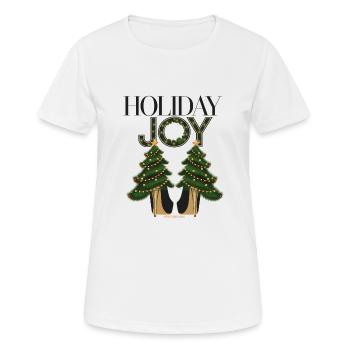 Weihnachtsbäume auf High Heels - Frauen T-Shirt atmungsaktiv - Weiß - Vorne - AI Model Female 172 dark (172cm)
