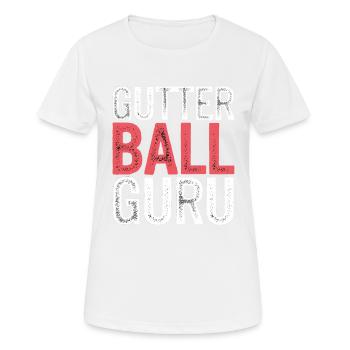 Gutter Ball Guru 9 - Frauen T-Shirt atmungsaktiv - Weiß - Vorne - AI Model Female 172 dark (172cm)