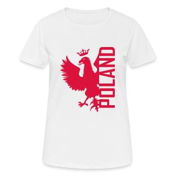 Aigle Polska - Polen - Adler - Pologne - T-shirt respirant Femme - blanc - Devant - AI Model Female 172 dark (172cm)