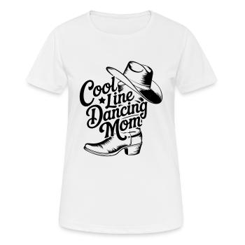 Line Dance Mom Line Dance Mom Cadeau - T-shirt respirant Femme - blanc - Devant - AI Model Female 172 dark (172cm)