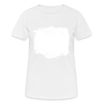 GRUNGE · BACKGROUND · BACKGROUND - Women's Breathable T-Shirt - white - Front - AI Model Female 172 dark (172cm)