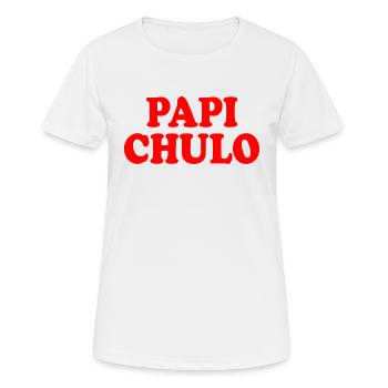Papi chulo - Frauen T-Shirt atmungsaktiv - Weiß - Vorne - AI Model Female 172 dark (172cm)