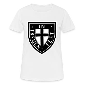 IN TREUEN FEST 1 - Frauen T-Shirt atmungsaktiv - Weiß - Vorne - AI Model Female 172 dark (172cm)