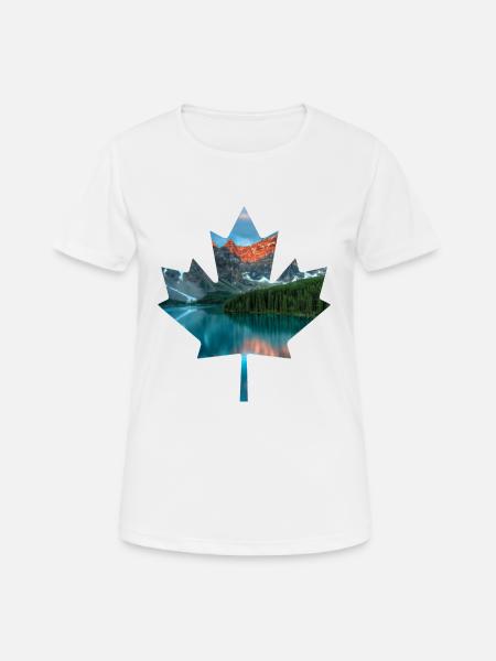 Kanada im Ahornblatt - Frauen T-Shirt atmungsaktiv - Weiß