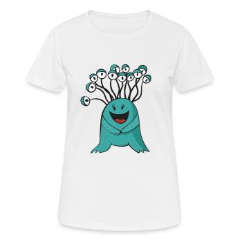 Friendly monster - Women's Breathable T-Shirt - white - Front - AI Model Female 172 dark (172cm)
