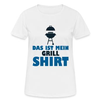 Grill Grillen mein Shirt Lustiger Spruch - Frauen T-Shirt atmungsaktiv - Weiß - Vorne - AI Model Female 172 dark (172cm)