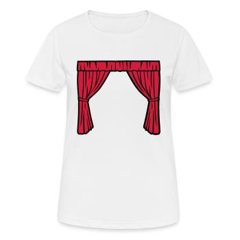 Théâtre - T-shirt respirant Femme - blanc - Devant - AI Model Female 172 dark (172cm)