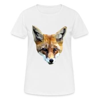 Fuchs - Frauen T-Shirt atmungsaktiv - Weiß - Vorne - AI Model Female 172 dark (172cm)