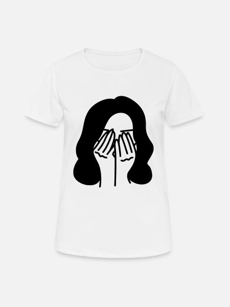 pleurs - T-shirt respirant Femme - blanc