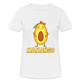 Nette Mama Mango Mamango Muttertag Baby Geschenk - Frauen T-Shirt atmungsaktiv - Weiß - Vorne - AI Model Female 172 dark (172cm)
