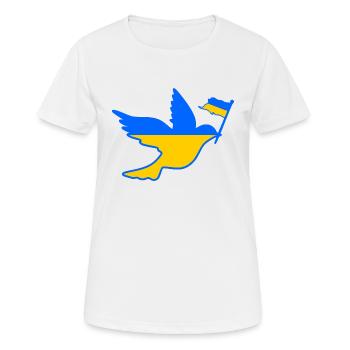 Ukraine - T-shirt respirant Femme - blanc - Devant - AI Model Female 172 dark (172cm)