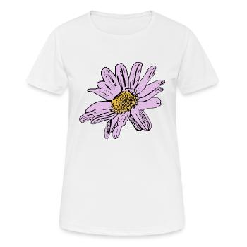 Flower pastel flower flowers pastel flowers lilac - Women's Breathable T-Shirt - white - Front - AI Model Female 172 dark (172cm)