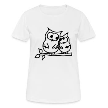 chouette - T-shirt respirant Femme - blanc - Devant - AI Model Female 172 dark (172cm)