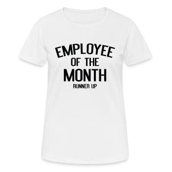 Employé du mois Finaliste - T-shirt respirant Femme - blanc - Devant - AI Model Female 172 dark (172cm)