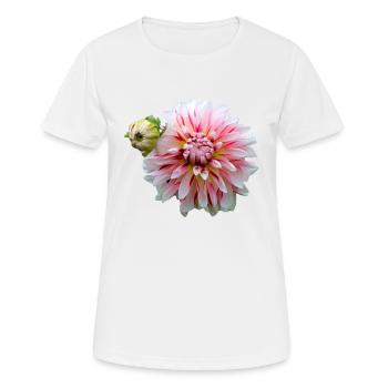 Fleur Rose Rose Fleur Fleurs Rose Rose Fleurs - T-shirt respirant Femme - blanc - Devant - AI Model Female 172 dark (172cm)