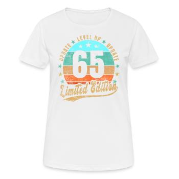 Update Level Up 65 Years Limited Edition Retro - Women's Breathable T-Shirt - white - Front - AI Model Female 172 dark (172cm)