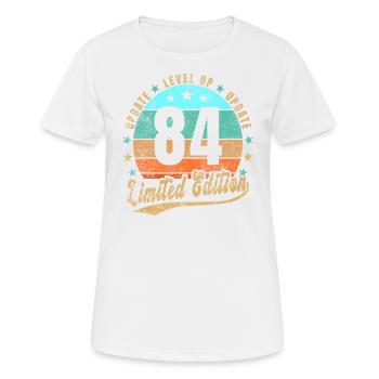 Update Level Up 84 Years Limited Edition Retro - Women's Breathable T-Shirt - white - Front - AI Model Female 172 dark (172cm)