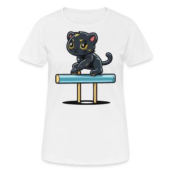 Panthers Balance - Women's Breathable T-Shirt - white - Front - AI Model Female 172 dark (172cm)