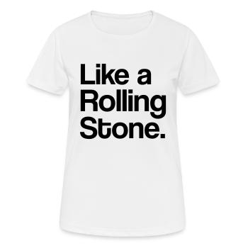 Like a Rolling Stone - Frauen T-Shirt atmungsaktiv - Weiß - Vorne - AI Model Female 172 dark (172cm)