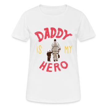 Firefighter firefighter father gift son - Women's Breathable T-Shirt - white - Front - AI Model Female 172 dark (172cm)