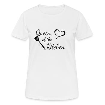 Queen of the Kitchen - Women's Breathable T-Shirt - white - Front - AI Model Female 172 dark (172cm)