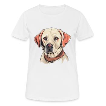 Labrador - Frauen T-Shirt atmungsaktiv - Weiß - Vorne - AI Model Female 172 dark (172cm)