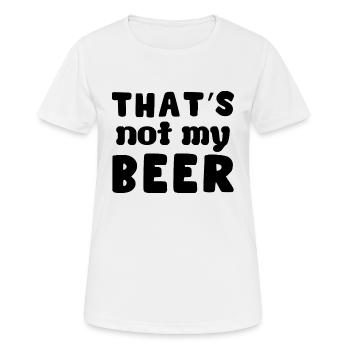 Ce n’est pas ma bière - T-shirt respirant Femme - blanc - Devant - AI Model Female 172 dark (172cm)