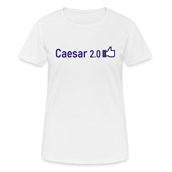Caesar 2 0 - Women's Breathable T-Shirt - white - Front - AI Model Female 172 dark (172cm)