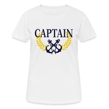 Capitaine - T-shirt respirant Femme - blanc - Devant - AI Model Female 172 dark (172cm)
